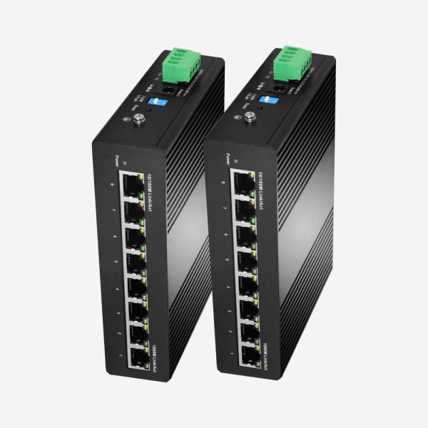 8 portas Industrial Gigabit PoE Switch não gerenciado 16Gbps 4K MAC Address Table