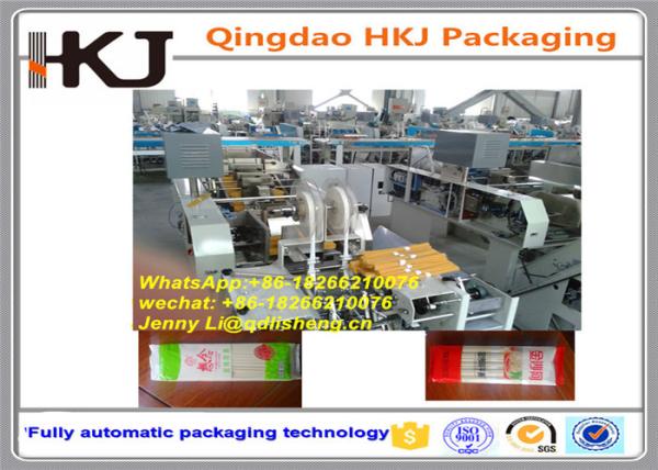 Chinese Straight Noodles Packing Machine With 6 Lines Three Servo Motor Control