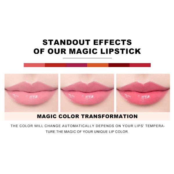 Magic Color-changing Lipstick Natural Moisturizing Lip Balm Repairing and Exfoliating Organic Plumping Vegan Lip Balm -OEM/ODM