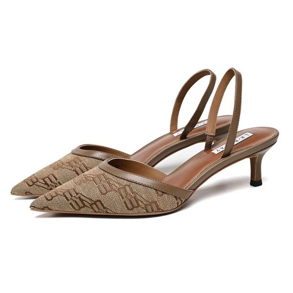 Mature And Sexy Women'S High -Heeled Shoes Lace Shoe Women'S High -Rich Sandals