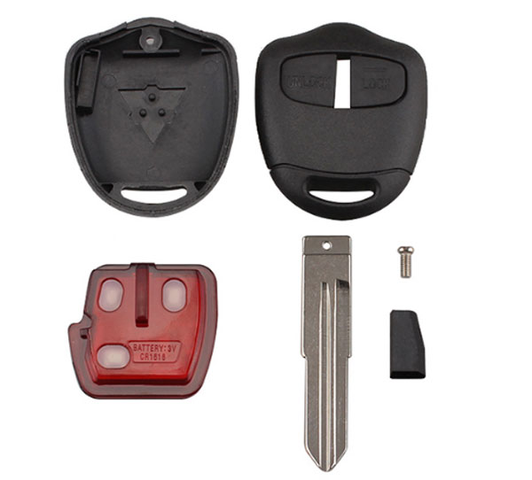 2 Button Remote Car Key MIT8 Blade Car Key 433Mhz ID46 Chip For MITSUBISHI Outlander Pajero Triton ASX Lancer