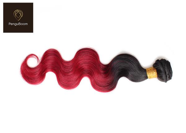 100g 1b Bug Body Red Ombre Hair Bundles Unprocessed Virgin Hair Bundles