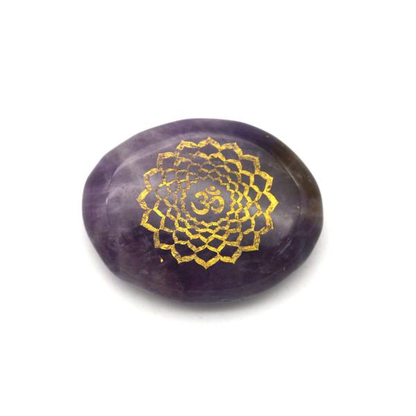 Amethyst Inspirational Chakra Stone Sets in 7 Colors for Mixed Energy
