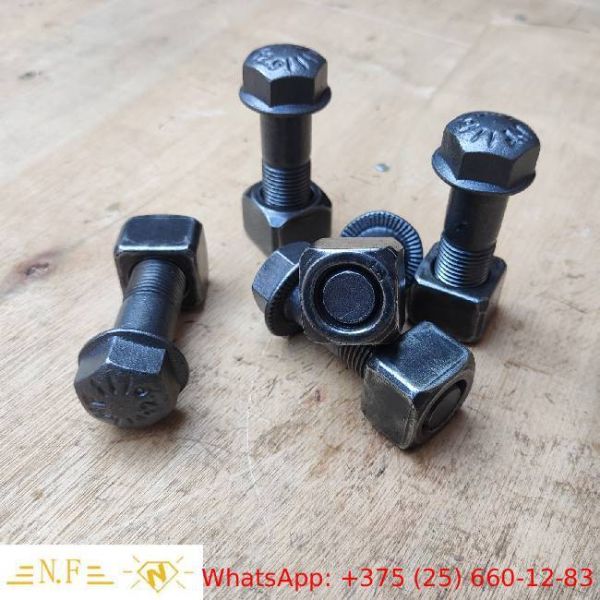 Durable Bulldozer  Grade 12.9 Track Shoe Bolts And Nuts Segment Bolt & Nut