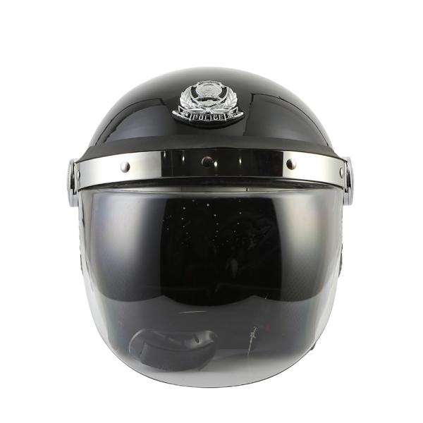 Law Enforcement Police Riot Shield Helmet , Army Combat Helmet With Bulb Visor