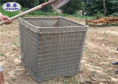 Galfan soldou as barreiras defensivas SX 5 de HESCO com o pano resistente do geotêxtil