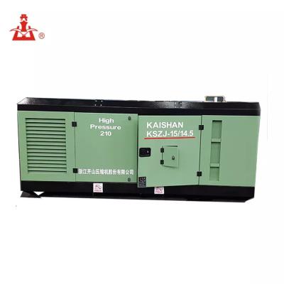 Diesel Engine Deep Well Screw Air Compressor 525CFM 200psi For Water Drilling Machine