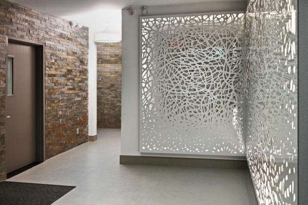 Powder Coating Aluminum Carved/ Engraved Mashrabiyia  Panels For Column Cover/Cladding
