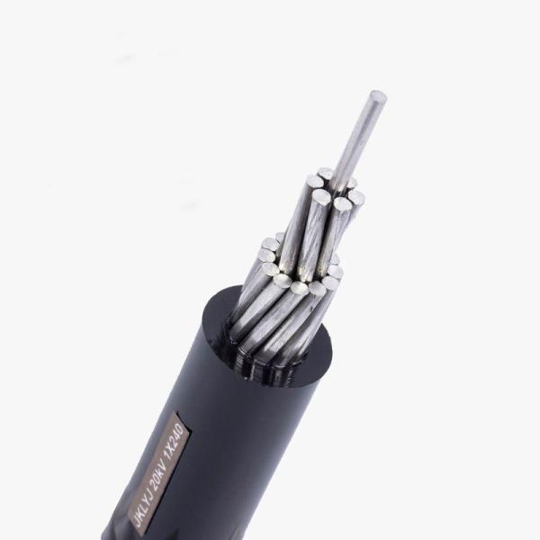 PVC Jacket Electric Power Cable 1KV Aerial XLPE Insulated Aluminum Single Core For LV Power JKLGYJ Overhead Cable