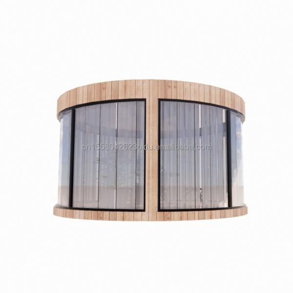 Tubes carrées en acier galvanisé EU Standard Maison en bois en verre Maison ensoleillée Maison préfabriquée Boutique mobile magasin pour jardin Café