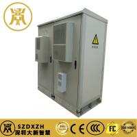 3 compartiments Armoire de stockage de batterie d'énergie pour la centrale électrique extérieure avec refroidissement