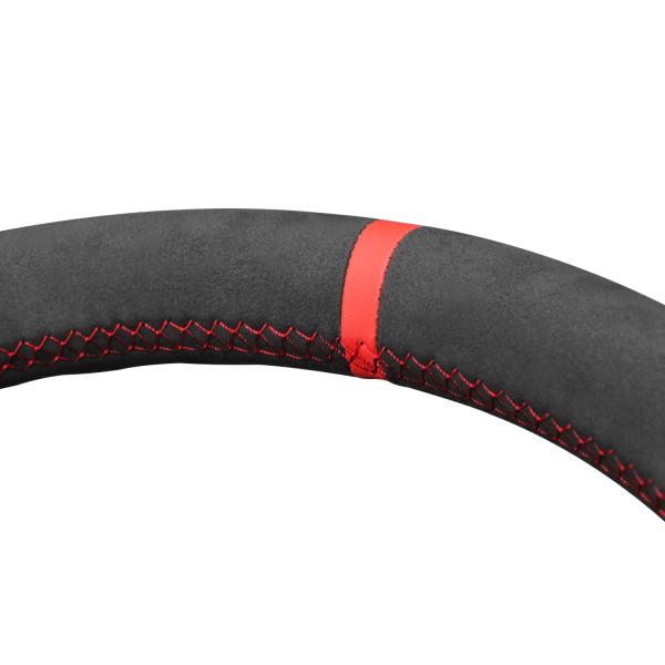Car Accessories Hand Siticthed Black Genuine Leather Steering Wheel Cover for Ford Falcon 2002-2008