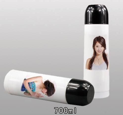 Sublimation 750ML white small thermo jug with pictures print