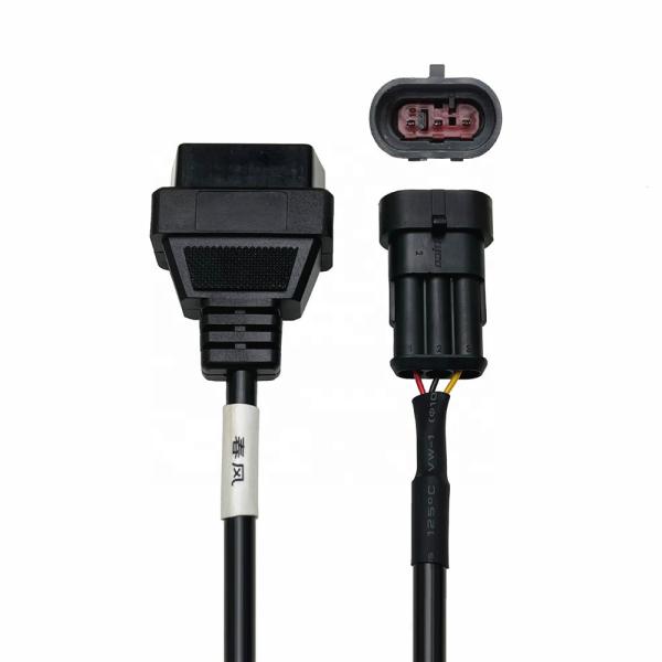 Fiat Motorbikes OBD2 Scanner Cable with 3 Pin Diagnostic Adapter and Extension Cable Year 1981-1983