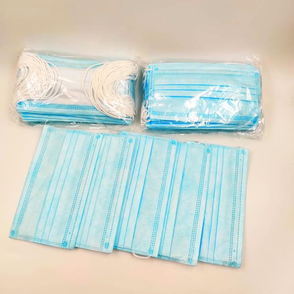 3 Ply Disposable Face Mask Non Woven Fabric For Medical Food And Beauty Industry