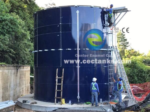 Vidro fundido a aço, tanque de digestão anaeróbica para soluções de armazenamento de bioenergia