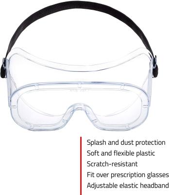 Anti Fog Coating Non Vented Safety Chemistry Lab Glasses OEM ODM