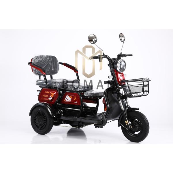 Open Body Type Electric Tricycle 3 Wheel Motorcycle for Adult Transportation