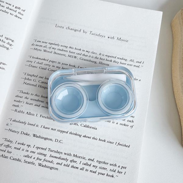 Коробка контактных линзов OEM косметическая для контейнера держателя набора перемещения глаз