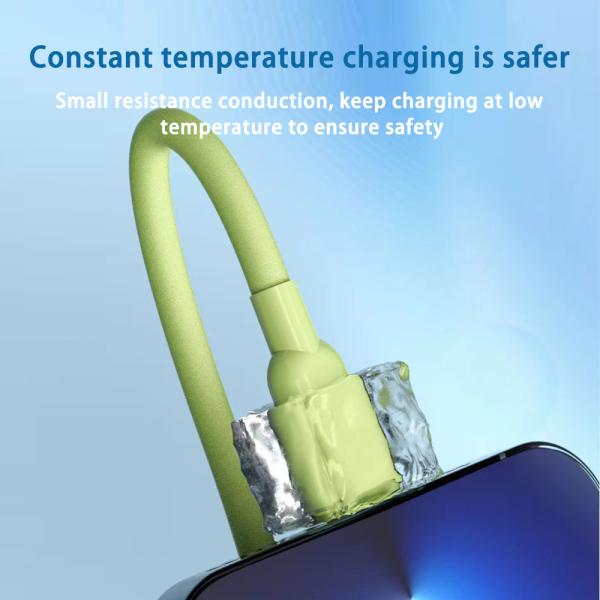 Customized Silicone Data Cable 1M 5V 2A / 3A High Speed USB Transfer Cable