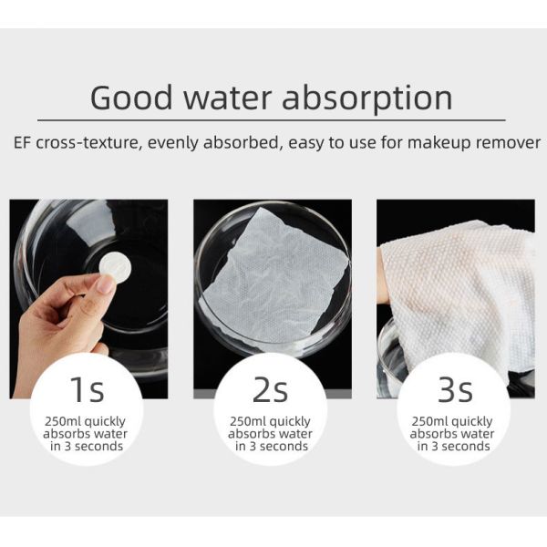 Compressed Towel Tablets Portable Washcloth Reusable for Travel Camping Hiking