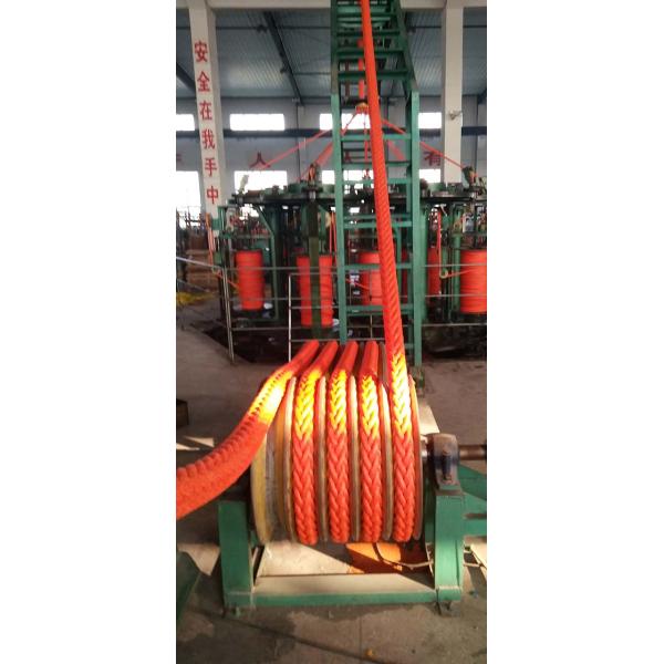 Orange Plait PP Polypropylene Mooring Rope Eight Strand Durable For Fishing