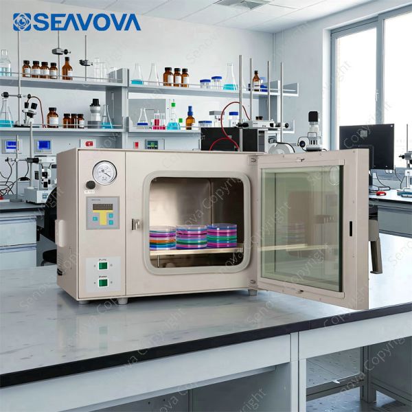 25L 200C Programmable Benchtop Vacuum Oven NuOven VQ25-2 with Shelf Heating