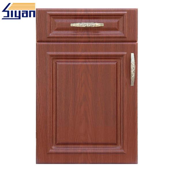 20mm MDF Cabinet Vinyl Wrapped Kitchen Cupboard Doors PVC Foil Surface