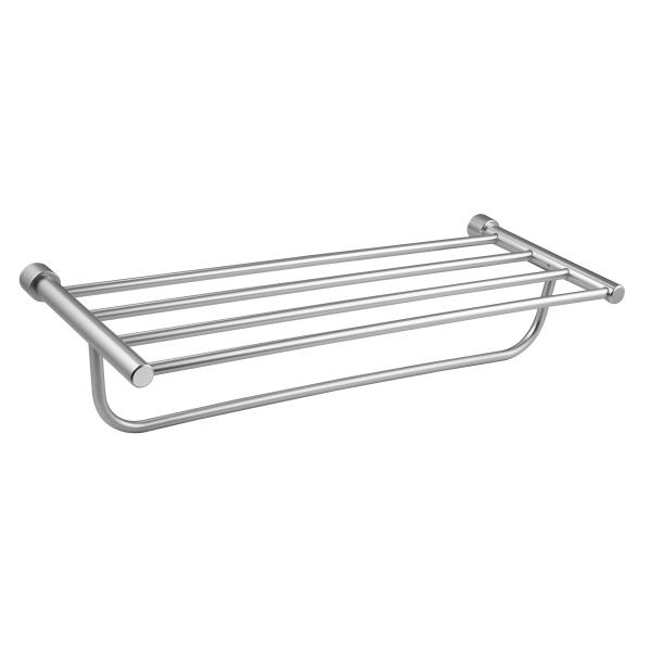 Aluminum Round Double Towel Rack Stainless Steel Bathroom Accessories Modern Design Style