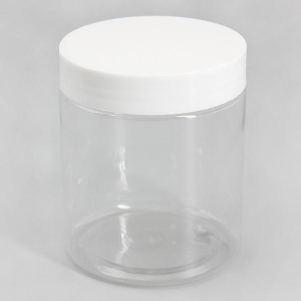 Recipientes 250ml cosméticos vazios transparentes do armazenamento 83mm dos petiscos