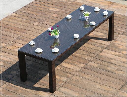 Modern Poly Rattan Aluminium Outdoor Garden wicker chair patio Backyard table and chairs sets