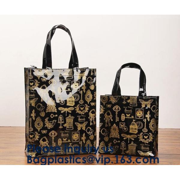 Pvc Clear Stadium Zippered Security Beach Tote Bag,Colorful Summer Hologram Pvc Laser Holographic Bag Women Tote Shoppin