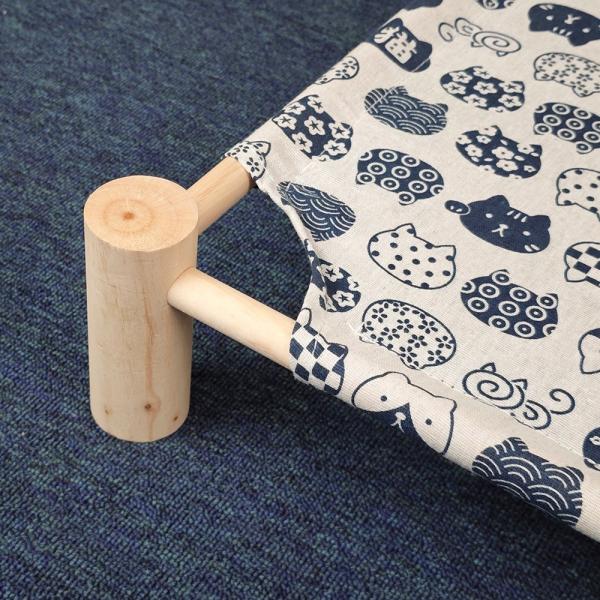 Le lit de hamac pour animaux de compagnie en bois vide pour l'impression de photos par sublimation
