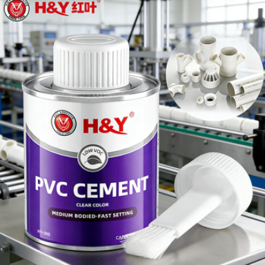 Industrial Pipeline Regular PVC Cement OEM Clear PVC Pipe Glue With Cotton Brush