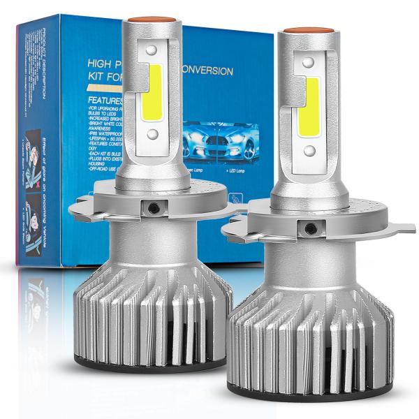 12v - 32v H4 Led Headlight Bulb , High Power Automotive Led Headlight Bulbs