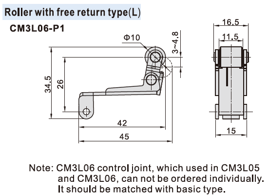 CM3B-06, CM3R-06, CM3L-06, CM3PL-06 AirTAC CM3 Series 3/2 way Control Valve 1/8