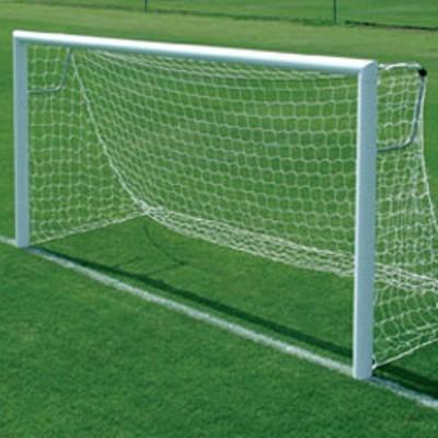 PE PP Nylon Outdoor Sports Netting , Replacement Soccer Nets White Color