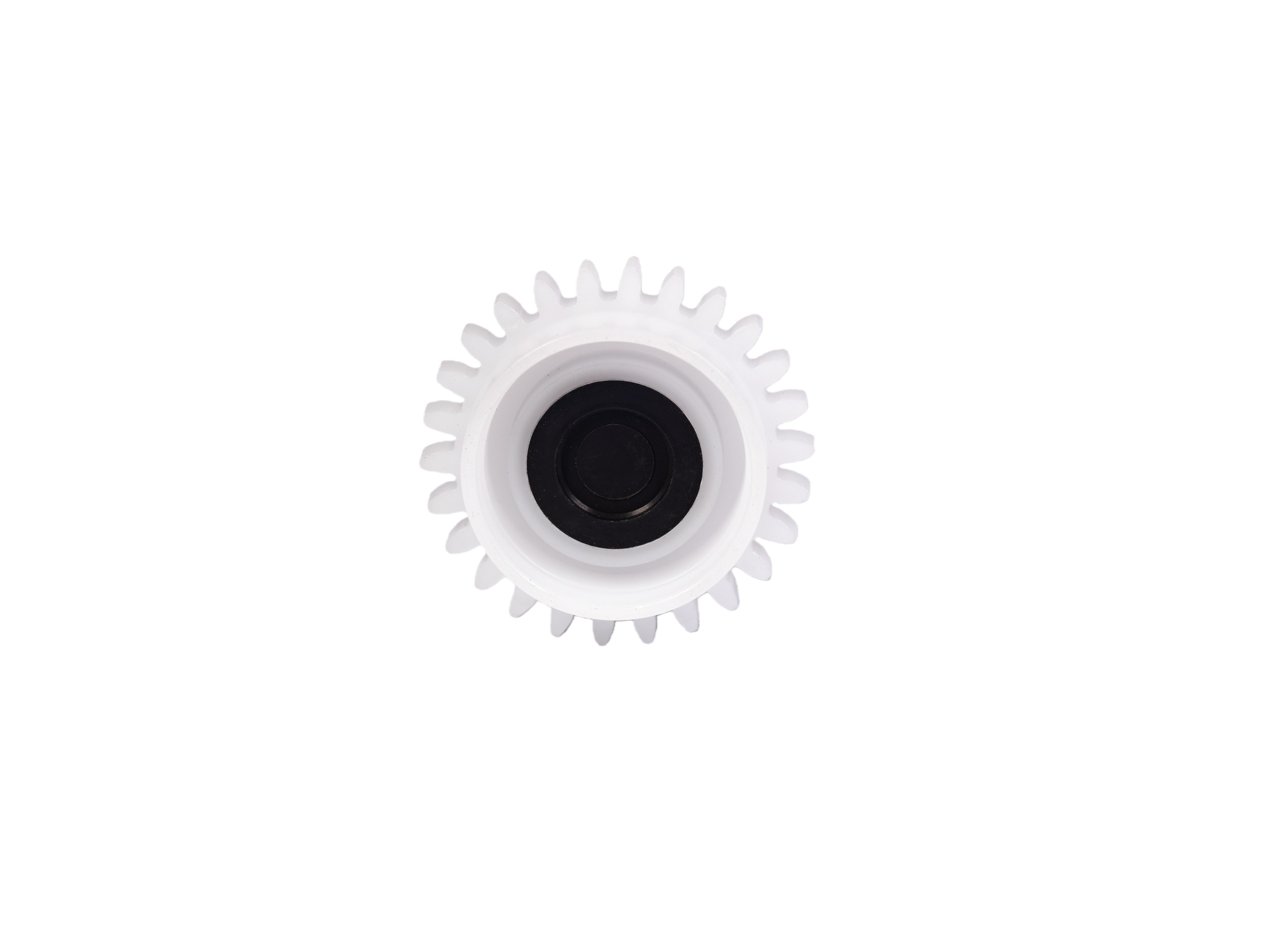 Magnet with gear overmolded