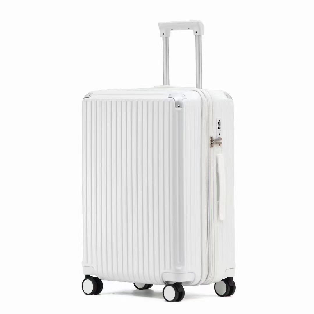 Best Selling Multi-Function Travel Case Luggage Set Outdoors Spinner Suitcase USB Charging Port Cup Holder Aluminum PC Materials