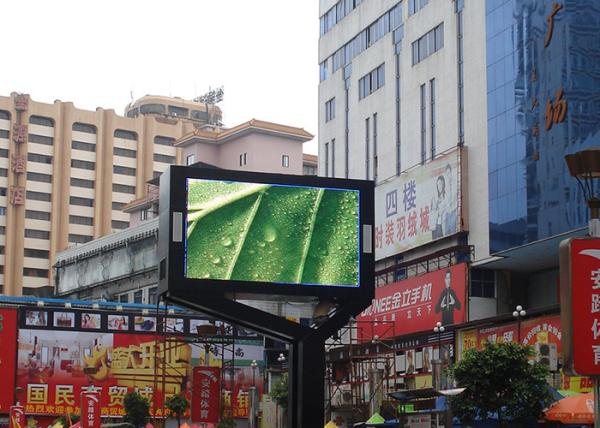 350W 5500cd Outdoor Led Wall Screen 10mm Pitch Waterproof Iron Cabinet