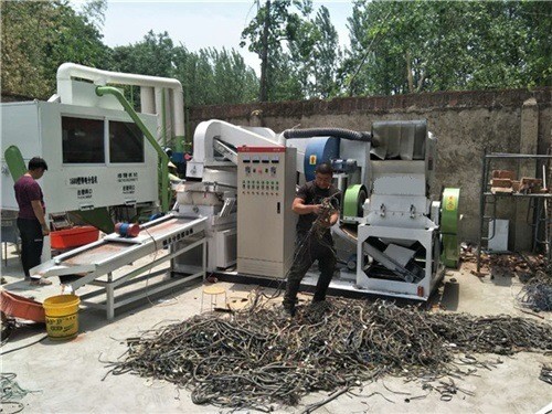 Ultra-Fine Mill Waste Copper Electric Wire Shredder Separating Granulator Crusher