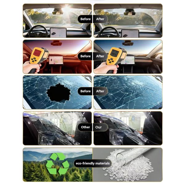 VLT44% Metallic Reflective UV Rejection Color Changing Solar Car Window Glass Tint Film