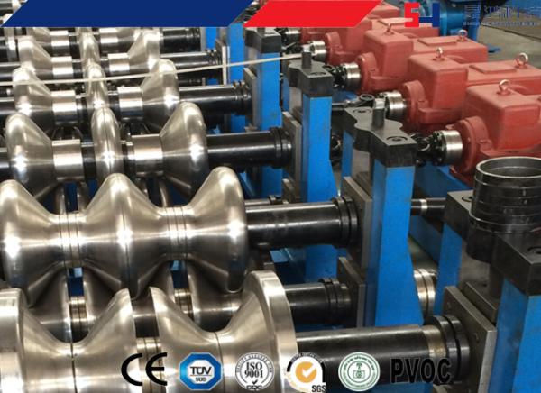 Highway Guardrail Roll Forming Machine , Sheet Metal Roll Forming Machines