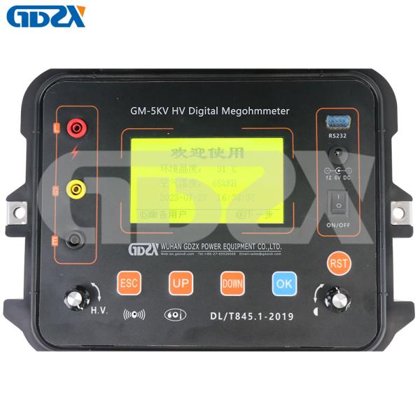 GM-5kV  Continuously Adjustable Insulation Resistance Meter Tester Digital Megger
