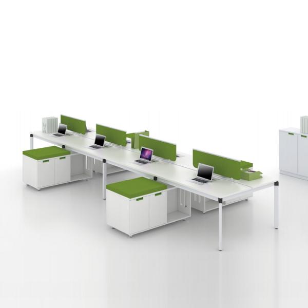 Белое дерево 2 человека офисные рабочие станции столы для удобного офиса