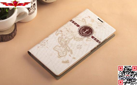 New Arrival Fashion Design Colorful PU Flip Leather Cover Case For Huawei Ascend P6
