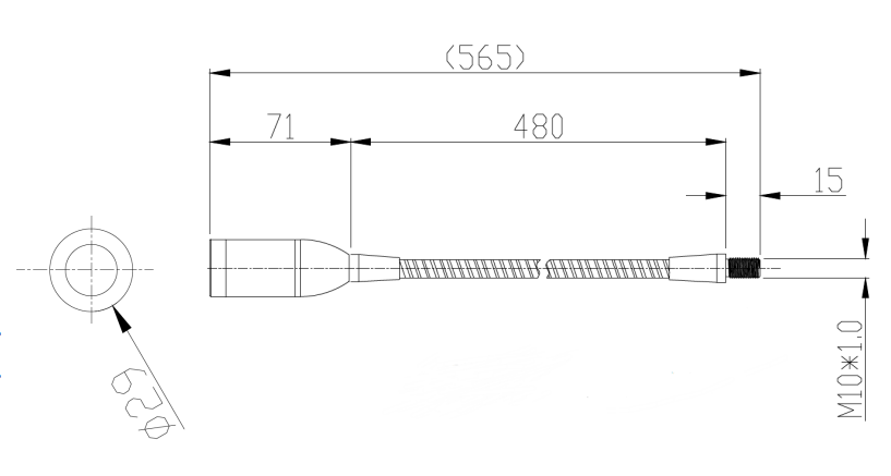 IP65 LED Machine Tool Work Lights Cold White 6000K - 6500K DC 24V Flexible Arm Spot Light