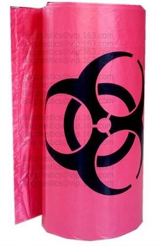 Plastic Bags, Biohazard Bags, Red Biohazard Waste Bags, Medical Waste Bag, Infectious Bags, Securely Contain Hazardous
