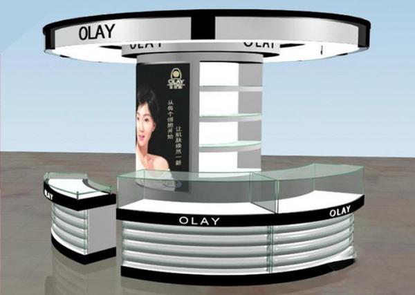 Brand Cosmetic Store Furniture / Cosmetics Shop Fittings Kiosk Any Color Available