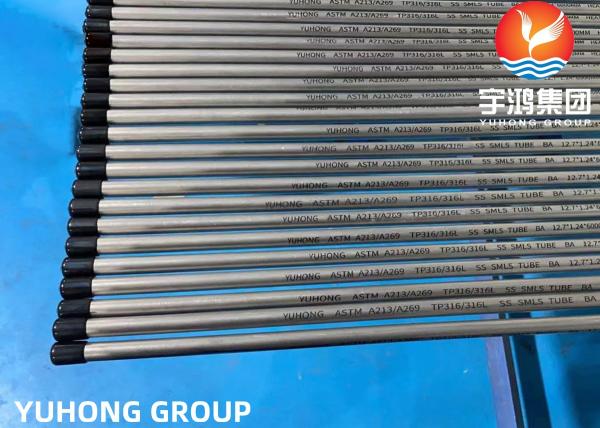 Tubo sem emenda de aço inoxidável 6M de ASTM A269/A213 TP316L SUS316L EN1.4404